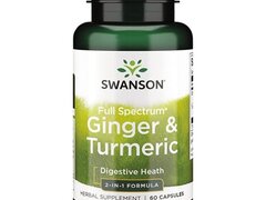 Swanson Ginger & Turmeric (Ghimbir si Turmeric) - 60 Capsule